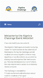 Mobile Screenshot of algebrachallenge.org